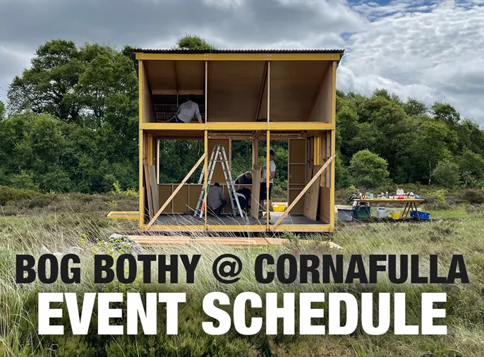 Bog Bothy under construction